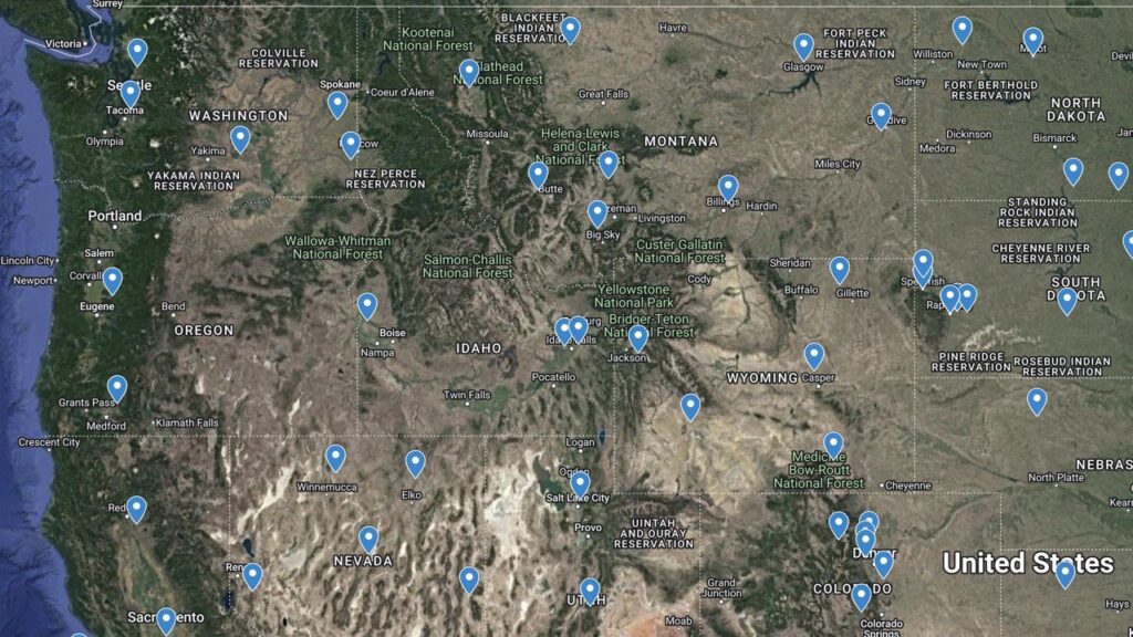 evolv claim solutions map locations in the east