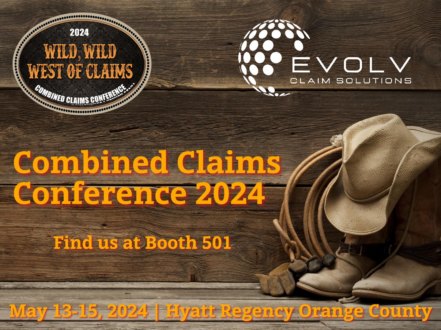 Come see Evolv Claim Solutions at Combined Claims Conference